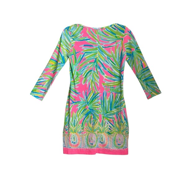 Lily Pulitzer Multicolor 100% Pima Cotton 3/4‎ Sleeve Dress Women's Size XXS - Picture 2 of 12